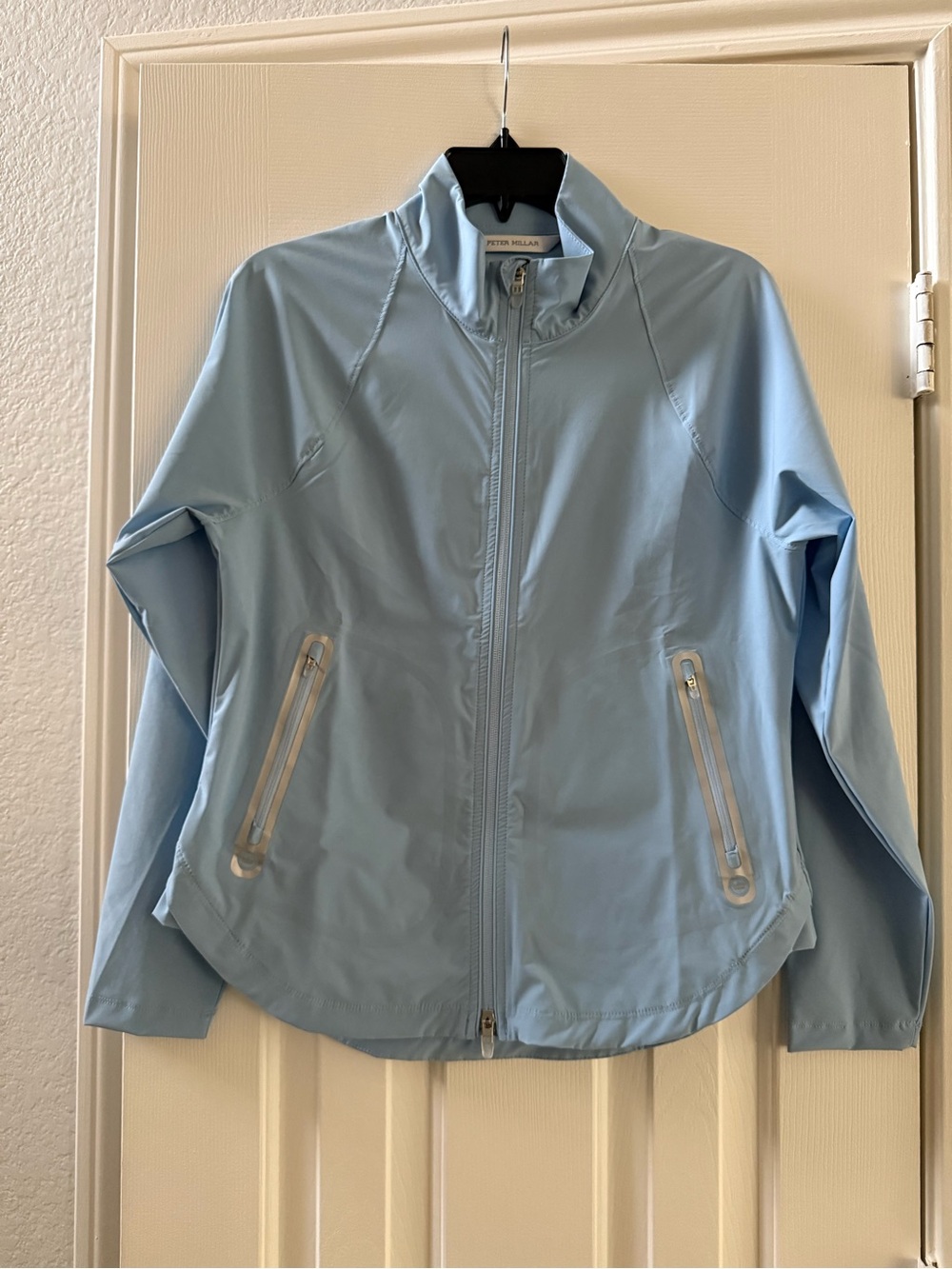 Peter Millar Light Blue Zip-Up Utility Jacket